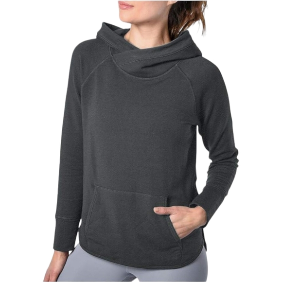 Members Mark Women's Soft Modal Yoga Hoodie Pull-on Sweater Top sz LG - Picture 1 of 2